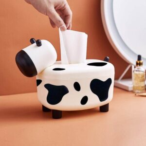 Cute Mini Cow Tissue Storage Toothpick Box