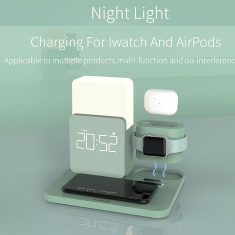 Modern Alarm Clock Wireless Charger Desk Lamp Modern Alarm Clock Wireless Charger Desk Lamp