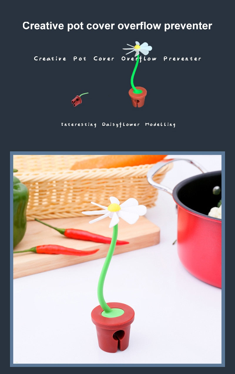 Cute Daisy Pot Overflow Protector Lifter Cute Daisy Pot Overflow Protector Lifter