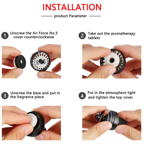 LED Light Propeller Car Air Freshener LED Light Propeller Car Air Freshener