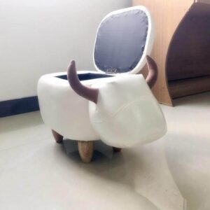 Cow Shape Ottoman Home decor with Storage