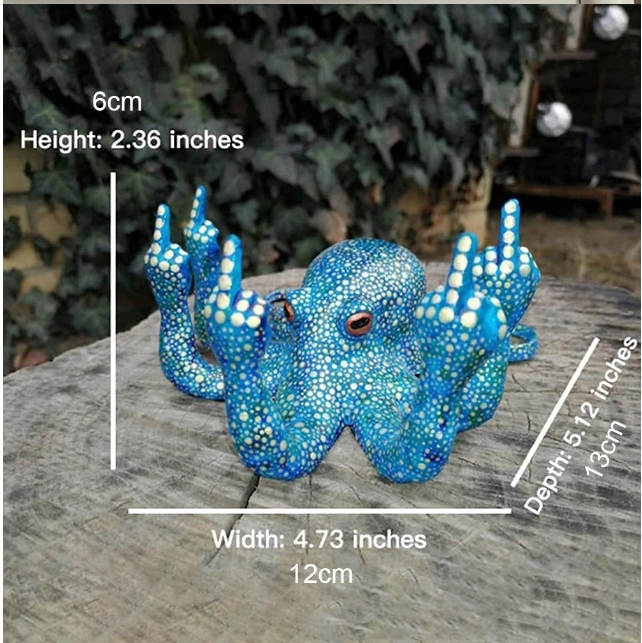 Angry Luminous Octopus Resin Decor Angry Luminous Octopus Resin Decor
