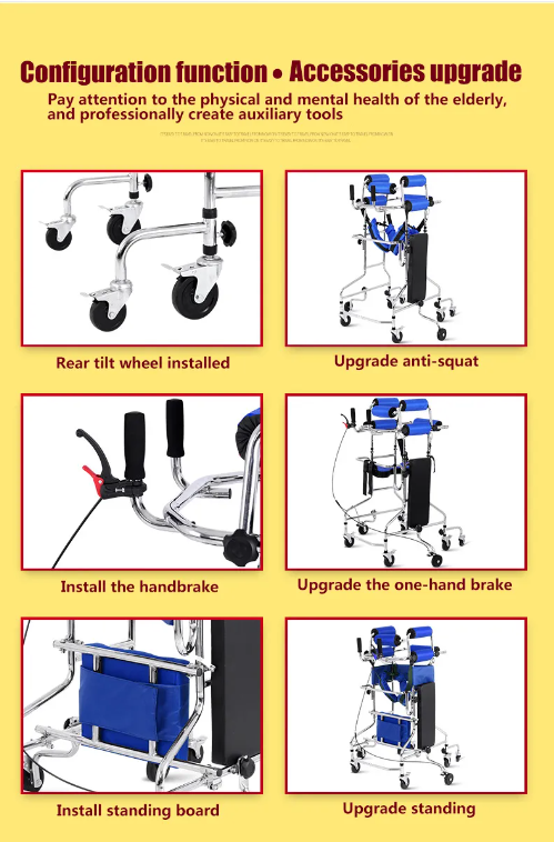 6-Wheel Rehabilitation Anti-Rollover Senior Walker 6-Wheel Rehabilitation Anti-Rollover Senior Walker
