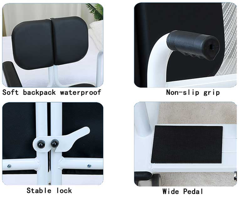 Foot Pedal Lift Hydraulic Adjustable Patient Transfer Chair Foot Pedal Lift Hydraulic Adjustable Patient Transfer Chair