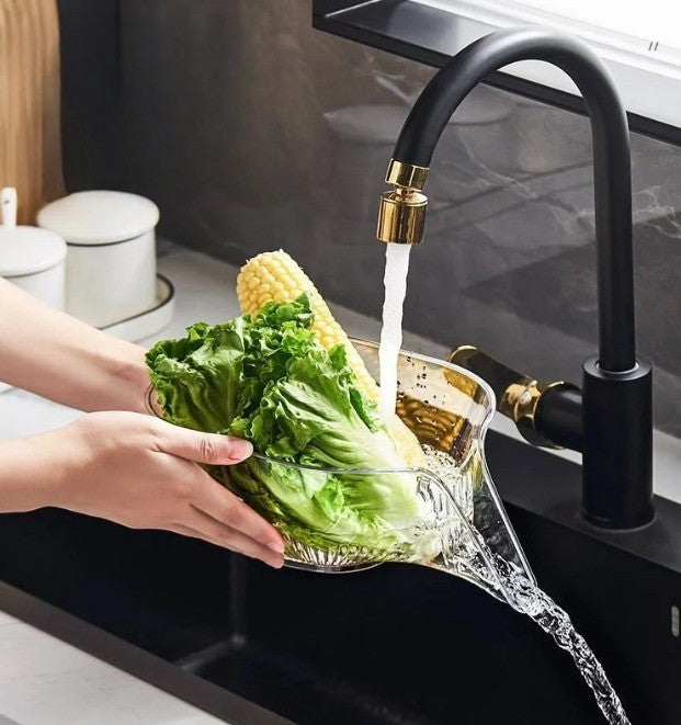 Crystal Clear Multifunctional Kitchen Drain Basket Crystal Clear Multifunctional Kitchen Drain Basket