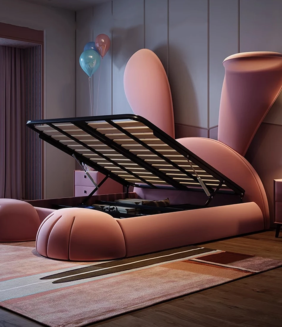 Fancy Pink Rabbit Modern Bed Fancy Pink Rabbit Modern Bed
