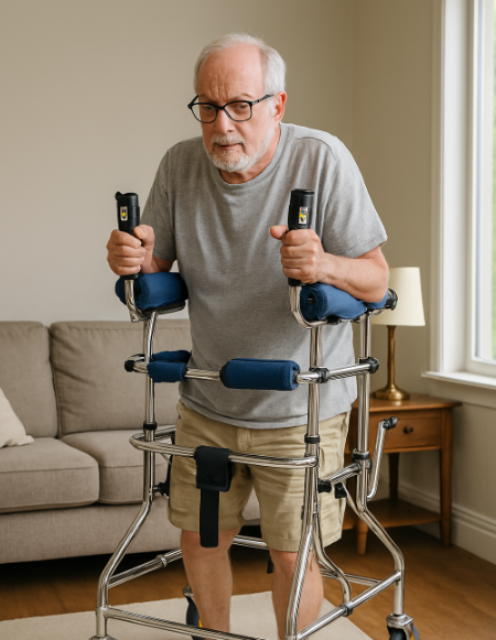 6-Wheel Rehabilitation Anti-Rollover Senior Walker